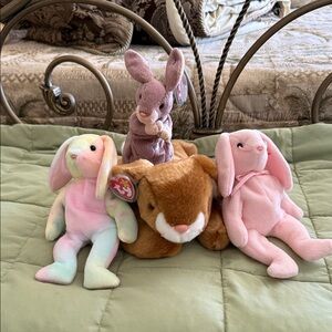 Vintage Easter Ty buddy and Beanie Babies lot